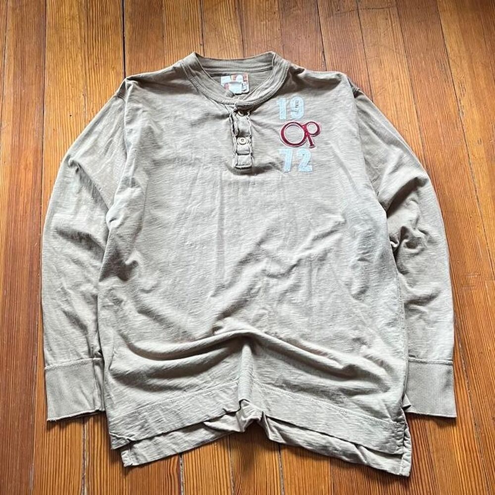 Ocean-pacific Men's Tan and Brown Shirt